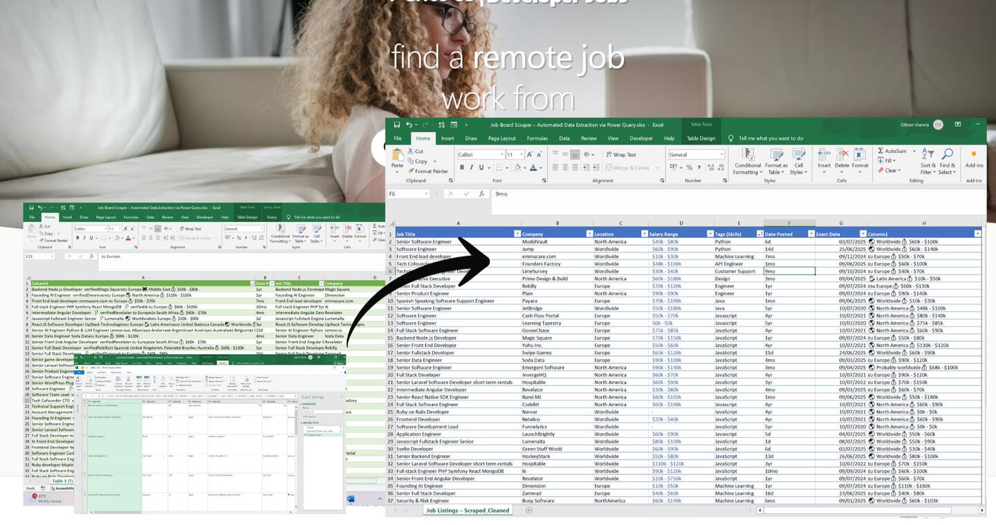 Job Board Scraper w Power Query Job Board Scraper